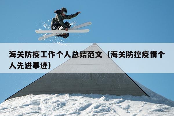 海关防疫工作个人总结范文(海关防控疫情个人先进事迹)
