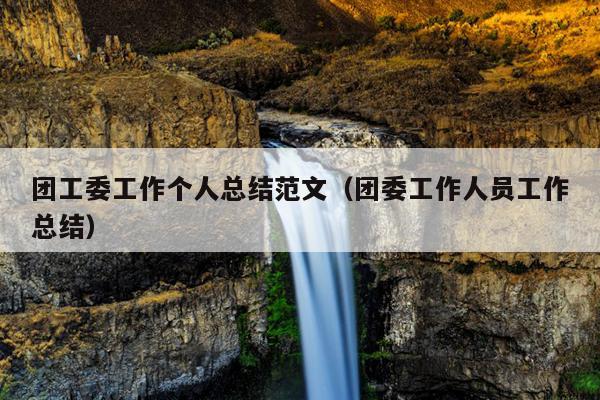 团工委工作个人总结范文(团委工作人员工作总结)