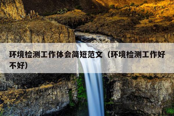 环境检测工作体会简短范文(环境检测工作好不好)