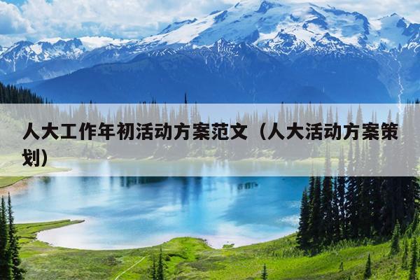 人大工作年初活动方案范文(人大活动方案策划)