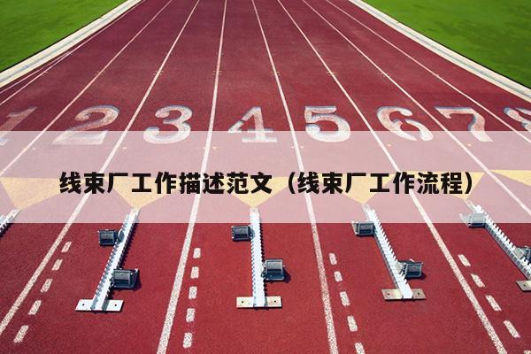 线束厂工作描述范文(线束厂工作流程)