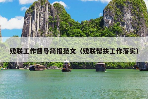 残联工作督导简报范文(残联帮扶工作落实)