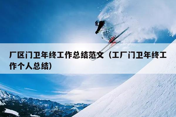 厂区门卫年终工作总结范文(工厂门卫年终工作个人总结)