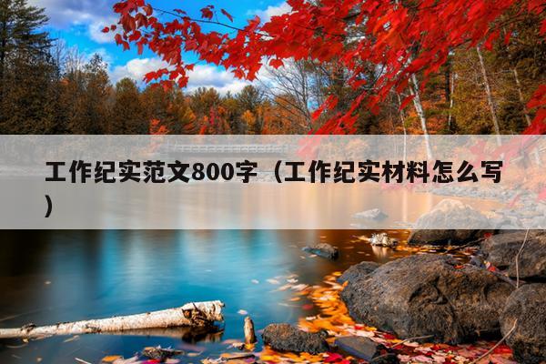 工作纪实范文800字(工作纪实材料怎么写)