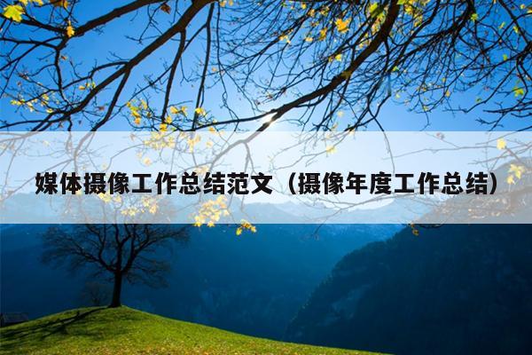 媒体摄像工作总结范文(摄像年度工作总结)