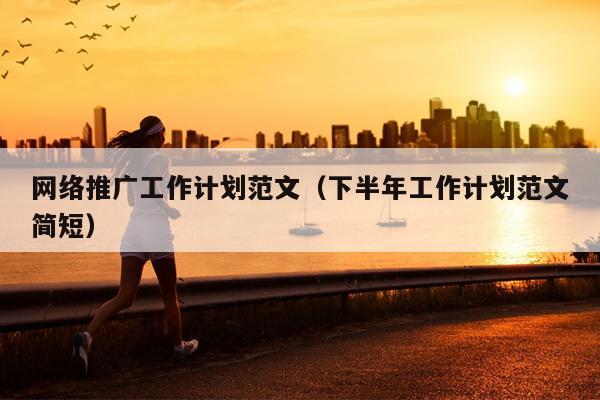 网络推广工作计划范文(下半年工作计划范文简短)