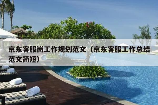 京东客服岗工作规划范文(京东客服工作总结范文简短)