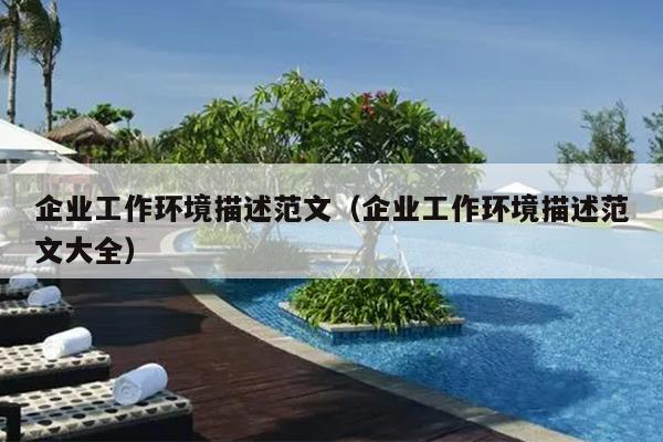 企业工作环境描述范文(企业工作环境描述范文大全)