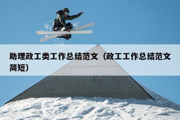 助理政工类工作总结范文(政工工作总结范文简短)