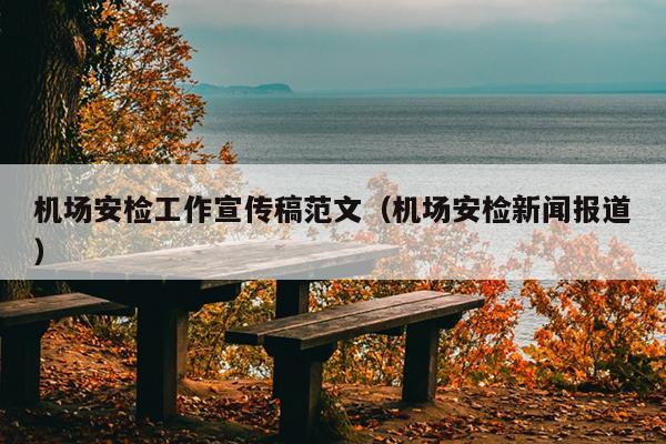 机场安检工作宣传稿范文(机场安检新闻报道)