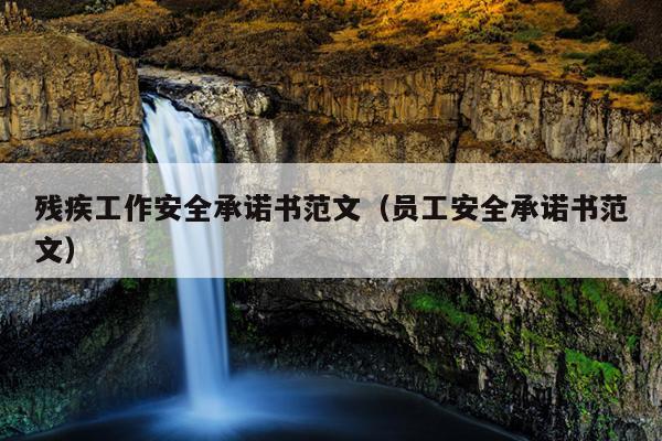 残疾工作安全承诺书范文(员工安全承诺书范文)
