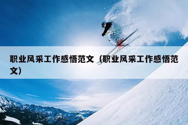 职业风采工作感悟范文(职业风采工作感悟范文)