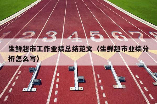 生鲜超市工作业绩总结范文(生鲜超市业绩分析怎么写)