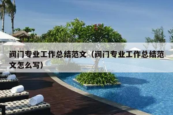 阀门专业工作总结范文(阀门专业工作总结范文怎么写)