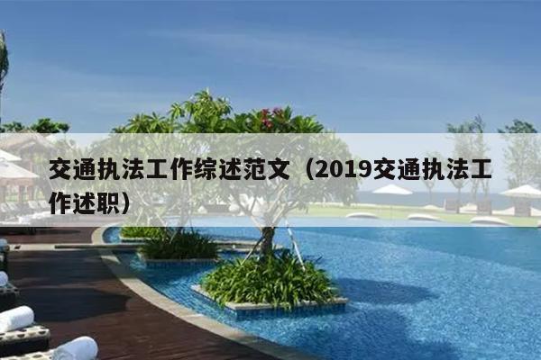 交通执法工作综述范文(2019交通执法工作述职)