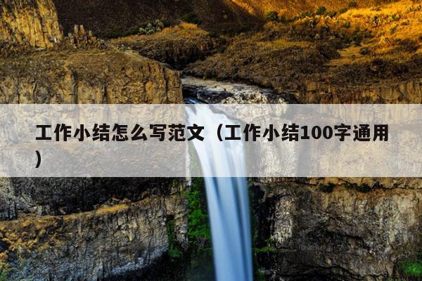 工作小结怎么写范文(工作小结100字通用)