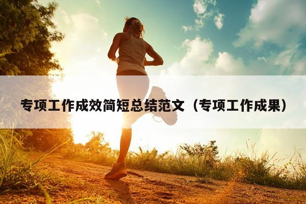 专项工作成效简短总结范文(专项工作成果)