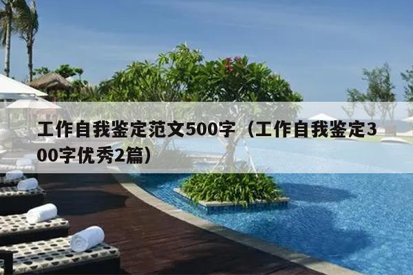 工作自我鉴定范文500字(工作自我鉴定300字优秀2篇)