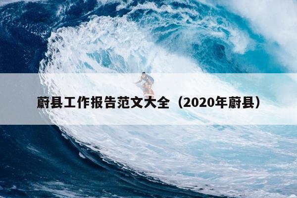 蔚县工作报告范文大全(2020年蔚县)