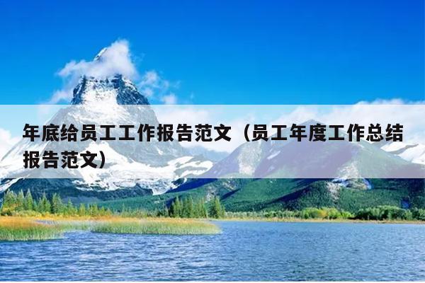 年底给员工工作报告范文(员工年度工作总结报告范文)