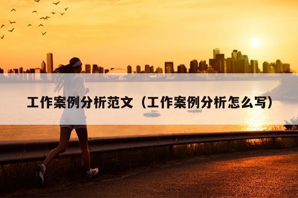 工作案例分析范文(工作案例分析怎么写)