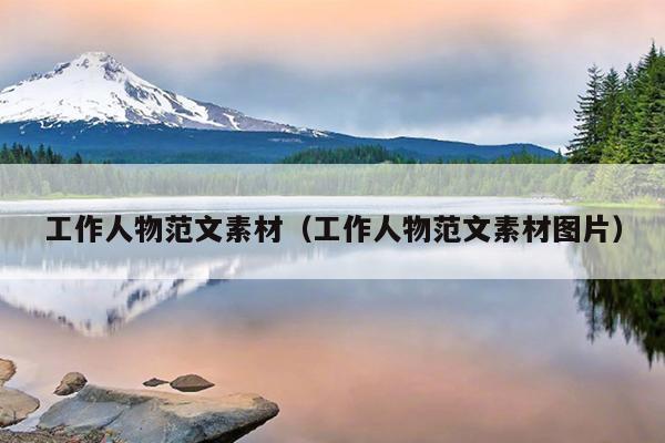 工作人物范文素材(工作人物范文素材图片)