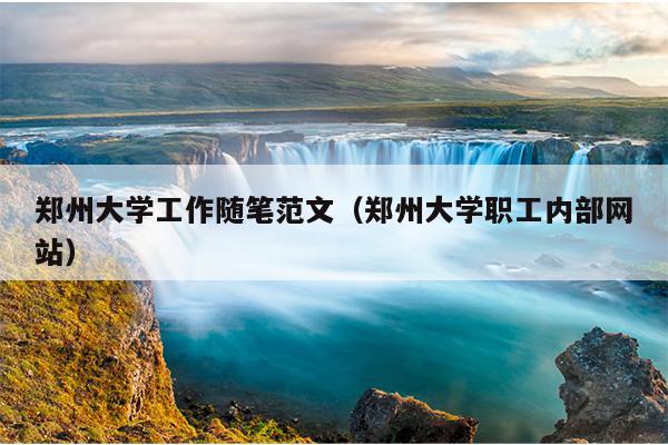 郑州大学工作随笔范文(郑州大学职工内部网站)