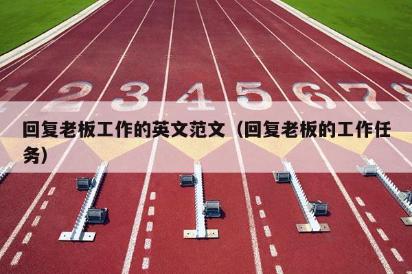 回复老板工作的英文范文(回复老板的工作任务)