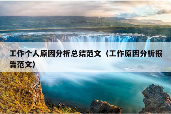 工作个人原因分析总结范文(工作原因分析报告范文)