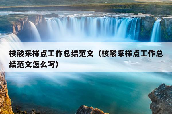 核酸采样点工作总结范文(核酸采样点工作总结范文怎么写)