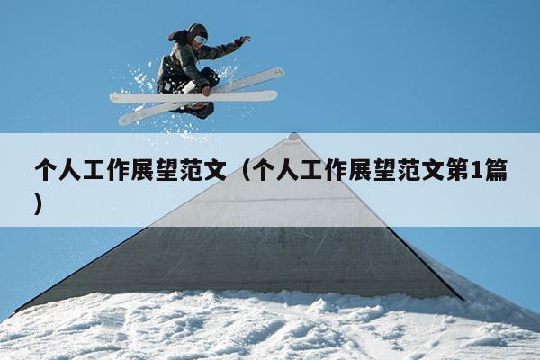 个人工作展望范文(个人工作展望范文第1篇)