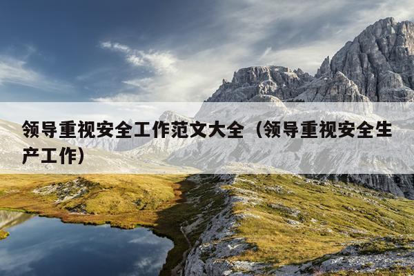 领导重视安全工作范文大全(领导重视安全生产工作)