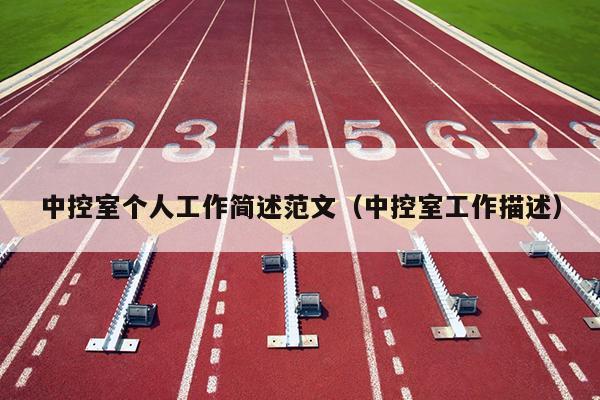 中控室个人工作简述范文(中控室工作描述)
