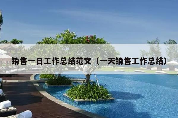 销售一日工作总结范文(一天销售工作总结)