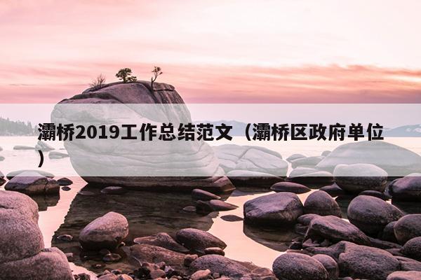 灞桥2019工作总结范文(灞桥区政府单位)